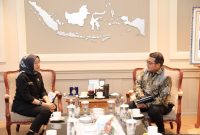 Menteri PANRB Rini Widyantini saat menerima audiensi Menteri Ekonomi Kreatif/Kepala Badan Ekonomi Kreatif Teuku Riefky Harsya, Selasa (16/12/2025).

