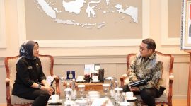 Menteri PANRB Rini Widyantini saat menerima audiensi Menteri Ekonomi Kreatif/Kepala Badan Ekonomi Kreatif Teuku Riefky Harsya, Selasa (16/12/2025).

