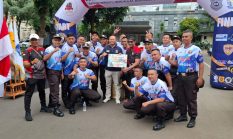 Bravo Satria Perkasa Juara 2 Lomba Gerak Jalan HUT Ke-45 Satpam